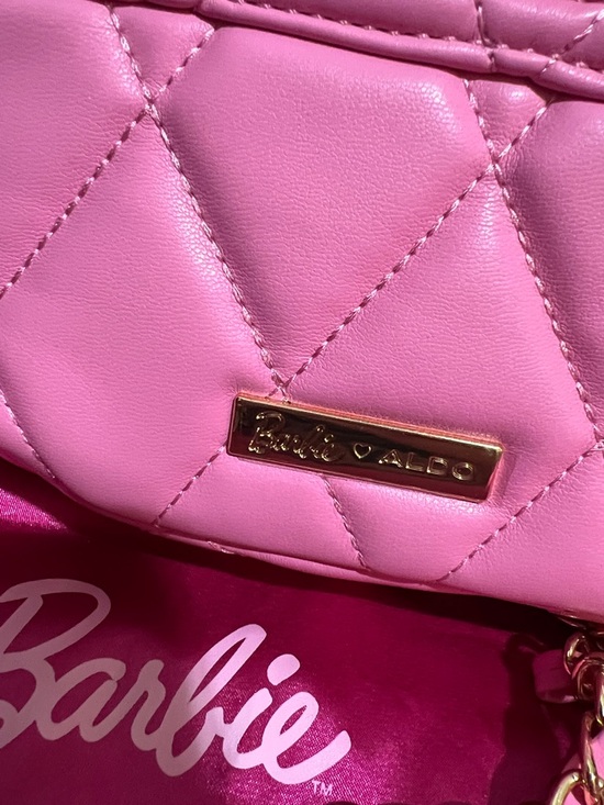 Barbie x ALDO Pink Quilted Chain Crossbody Bag - Picture 8 of 11